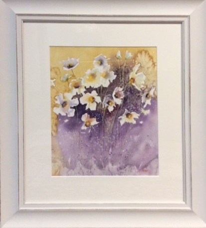 Watercolour Painting by Joan Denner titled Daisies