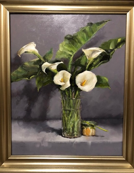 Oil Painting by Joan Denner titled Lilies