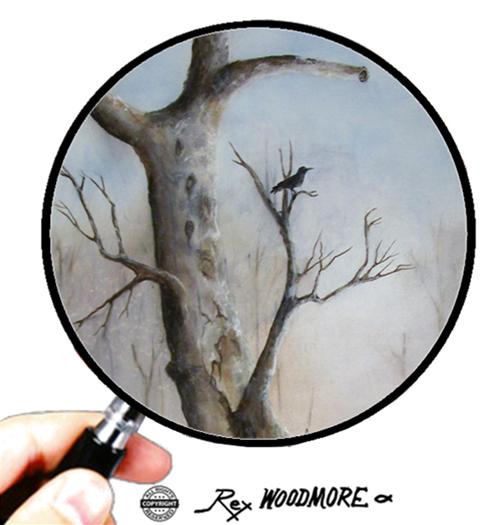 Acrylic Painting by Rex Woodmore titled Eerie Eucalyptus