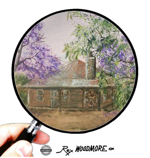 Acrylic Painting by Rex Woodmore titled Rusty Ruin