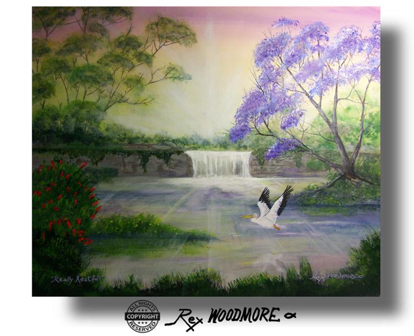 Acrylic Painting by Rex Woodmore titled Really Restful