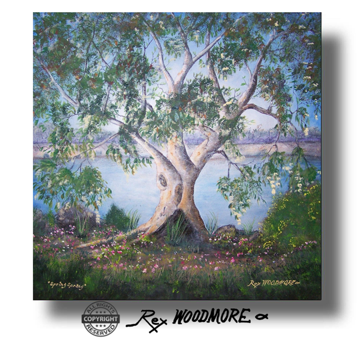 Acrylic Painting by Rex Woodmore titled Spring Sprang
