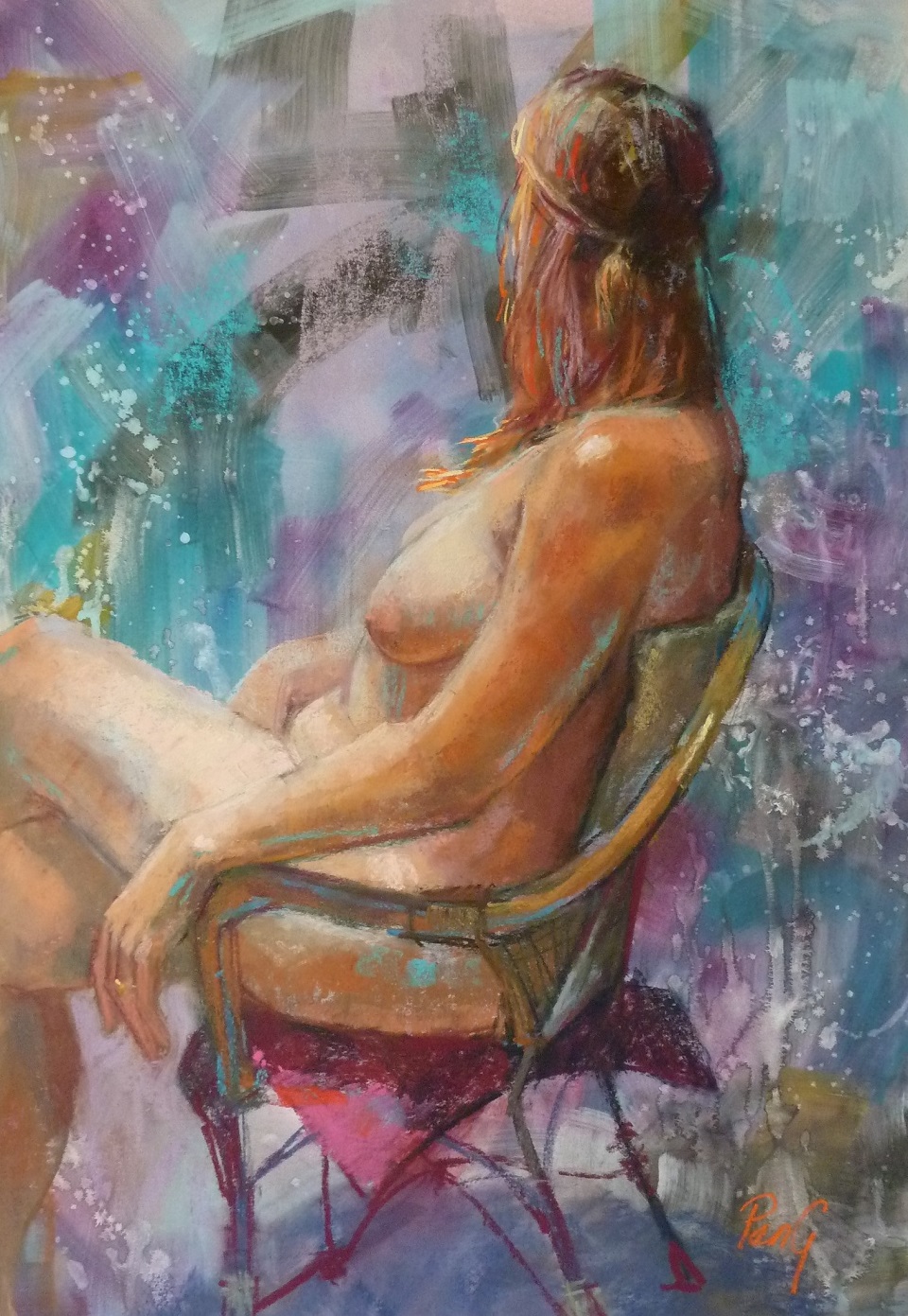 Pastel Painting by Penelope Gilbert-Ng titled Jean