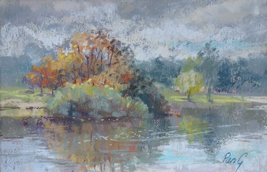Pastel Painting by Penelope Gilbert-Ng titled Quartpot Creek