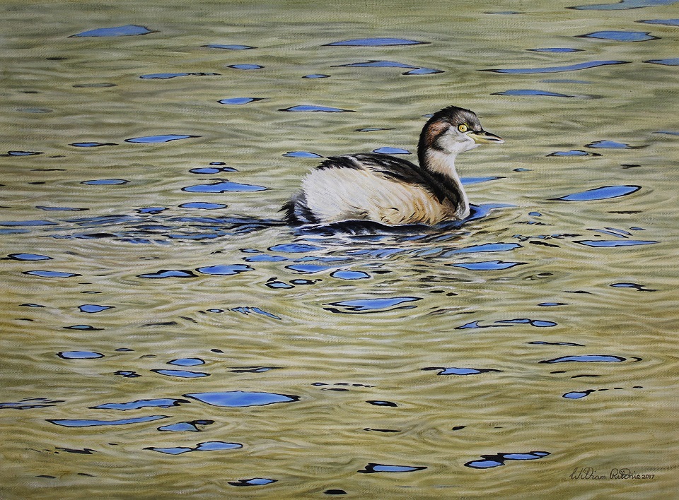  Painting by William Ritchie titled Blue Rings