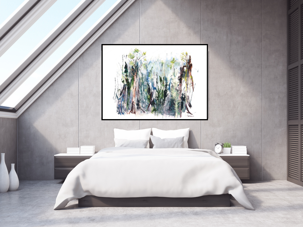 Oil Painting by Jeanette Adams titled Around In The Forest