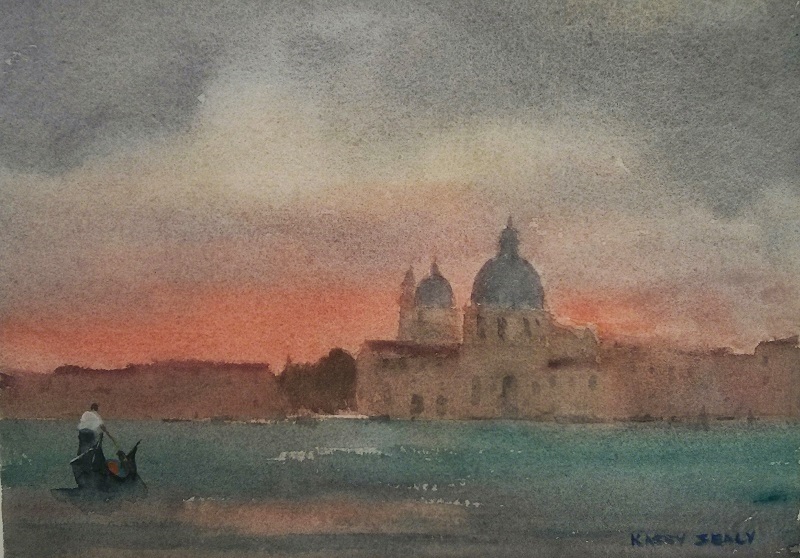 Oil Painting by Kasey Sealy titled Venice Last Light