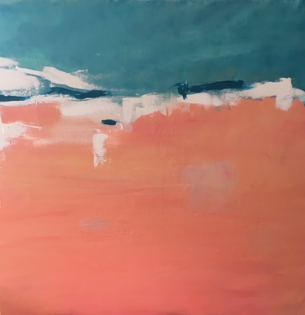 Acrylic Painting by Claire Voutsinas titled Coral by any Name