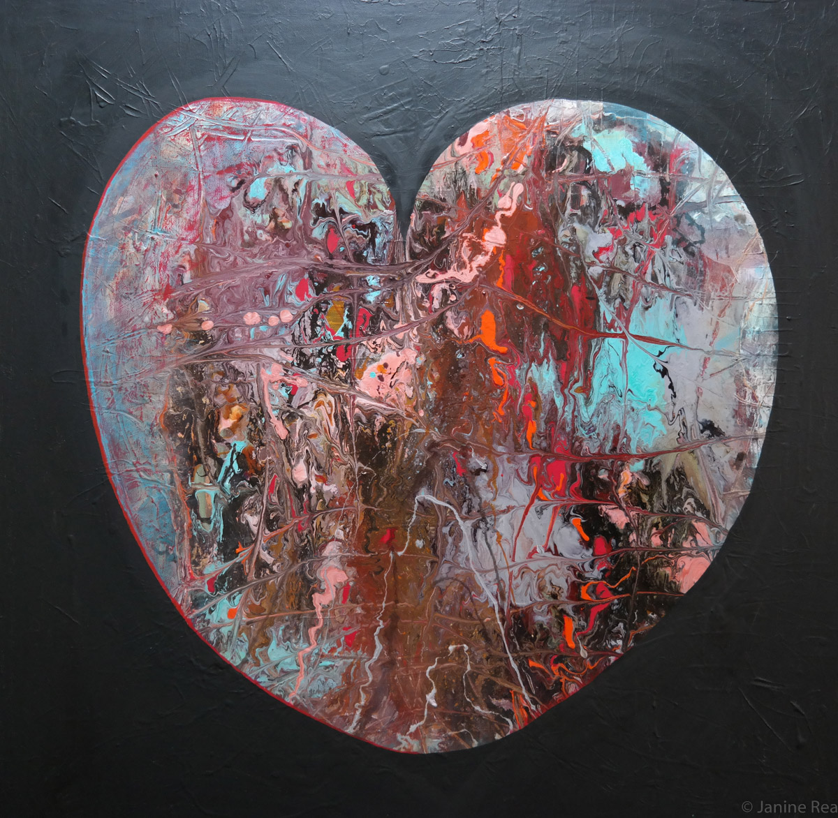 Acrylic Painting by Janine Rea titled Mixed Emotions