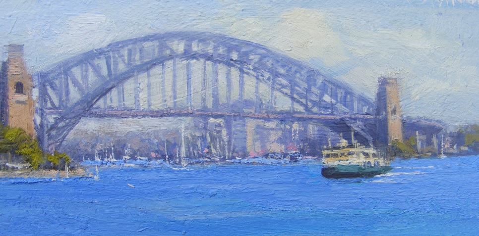 Oil Painting by Trish Bennett titled On The Harbour