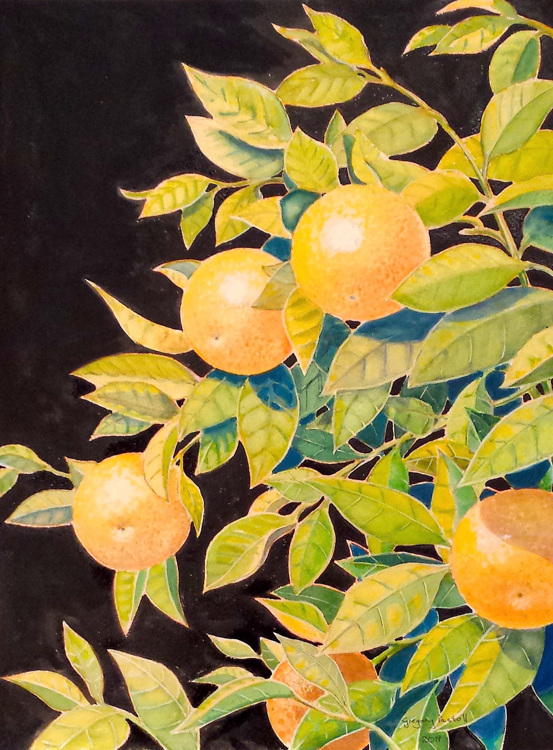 Acrylic Painting by Gregory Pastoll titled Mandarins