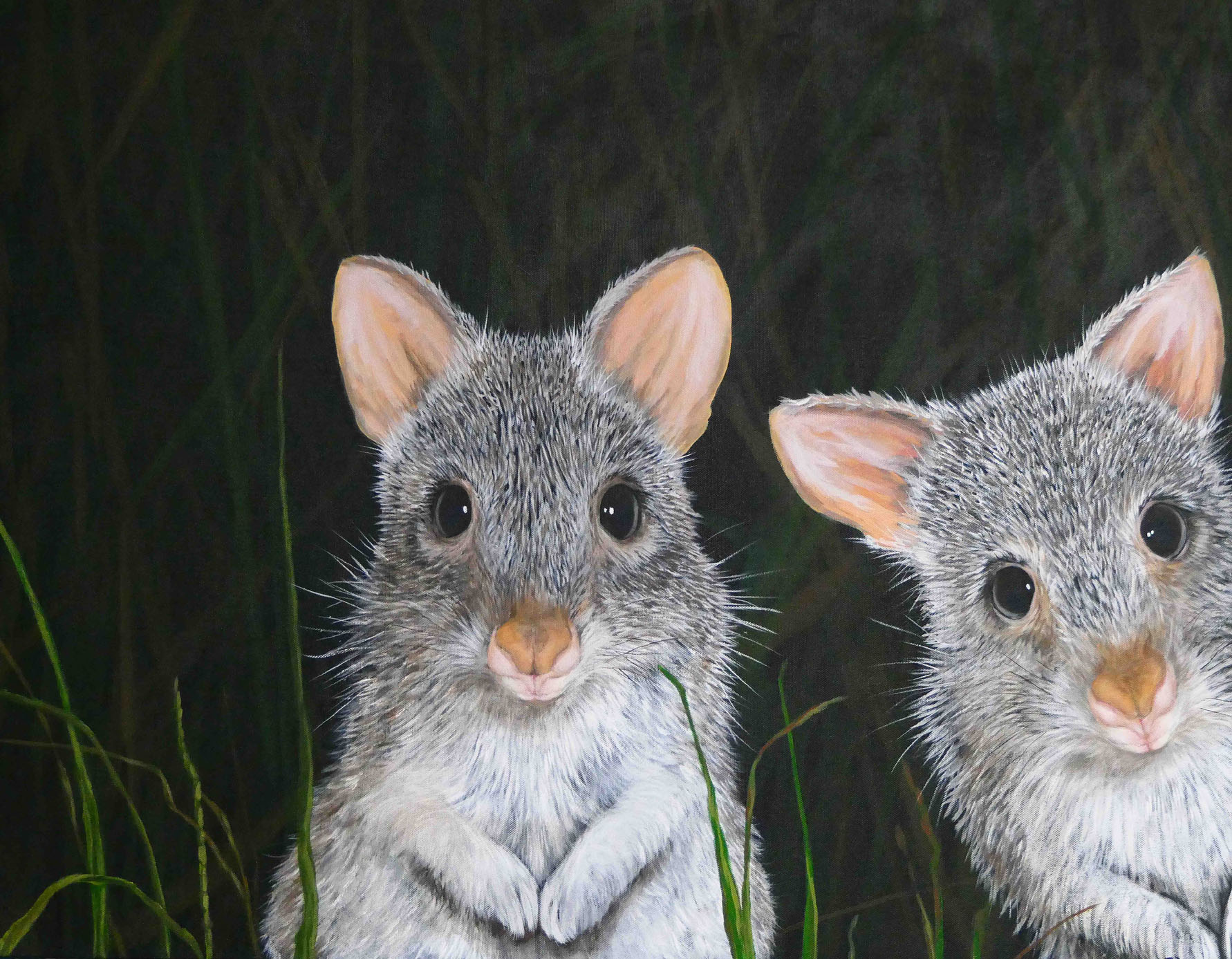 Acrylic Painting by Fiona Groom titled I See Youuu