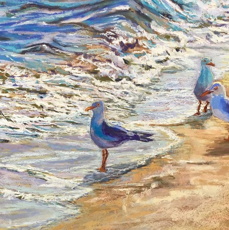 Pastel Painting by Janette Humble titled First In