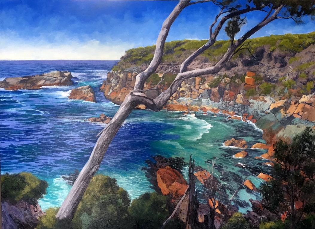 Acrylic Painting by Nicki Hall titled Boulder Bay