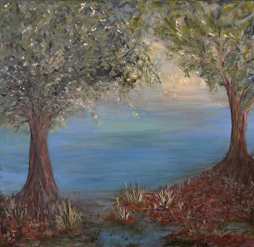 Acrylic Painting by Janine Rea titled Matilda Bay