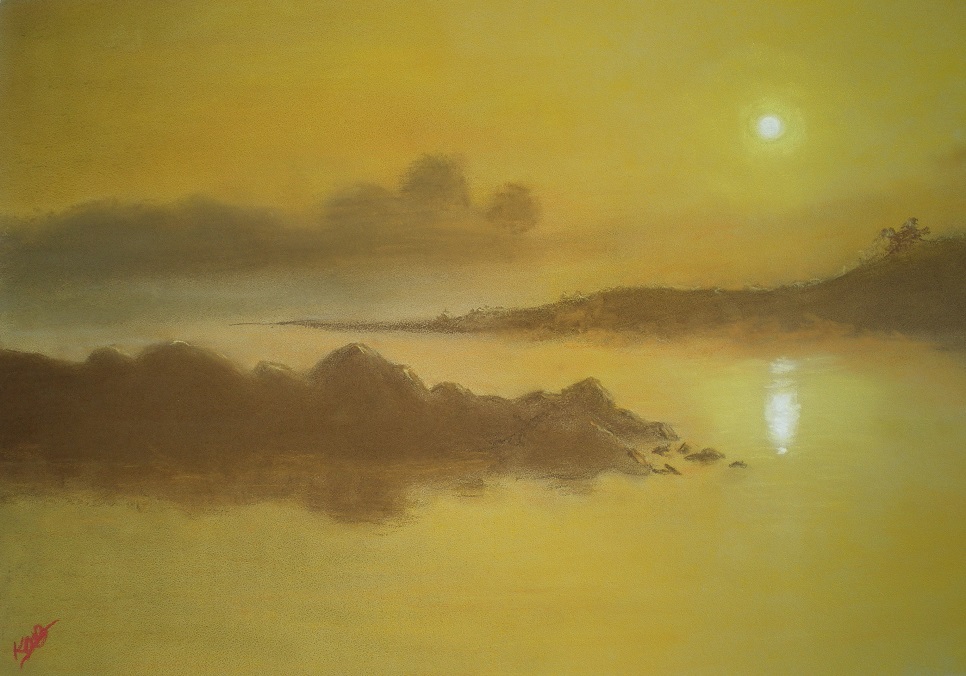 Pastel Painting by Kathleen Bentley titled Landscape 2