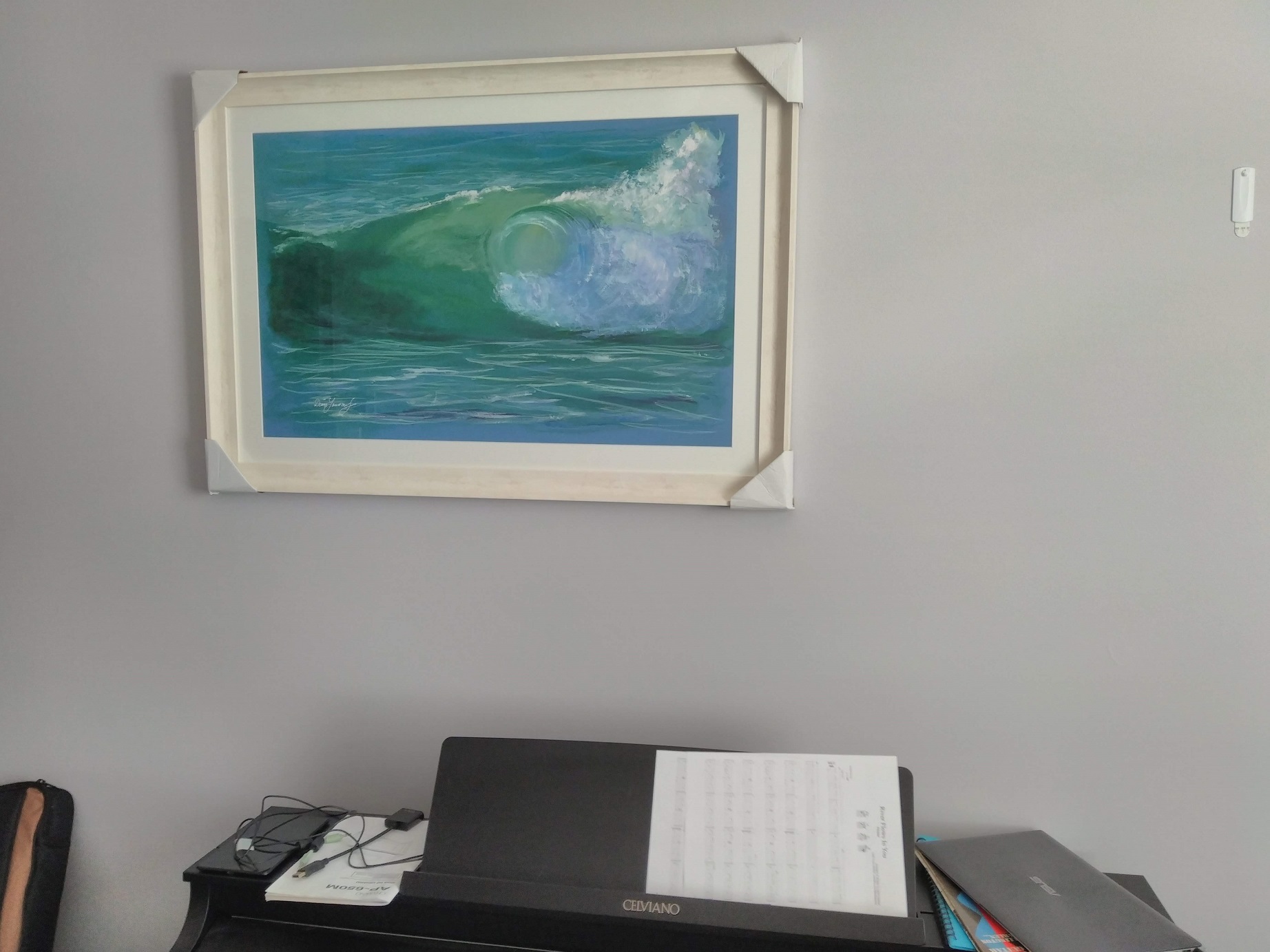 Gouache Painting by Diane Yousouf titled Ocean Wave