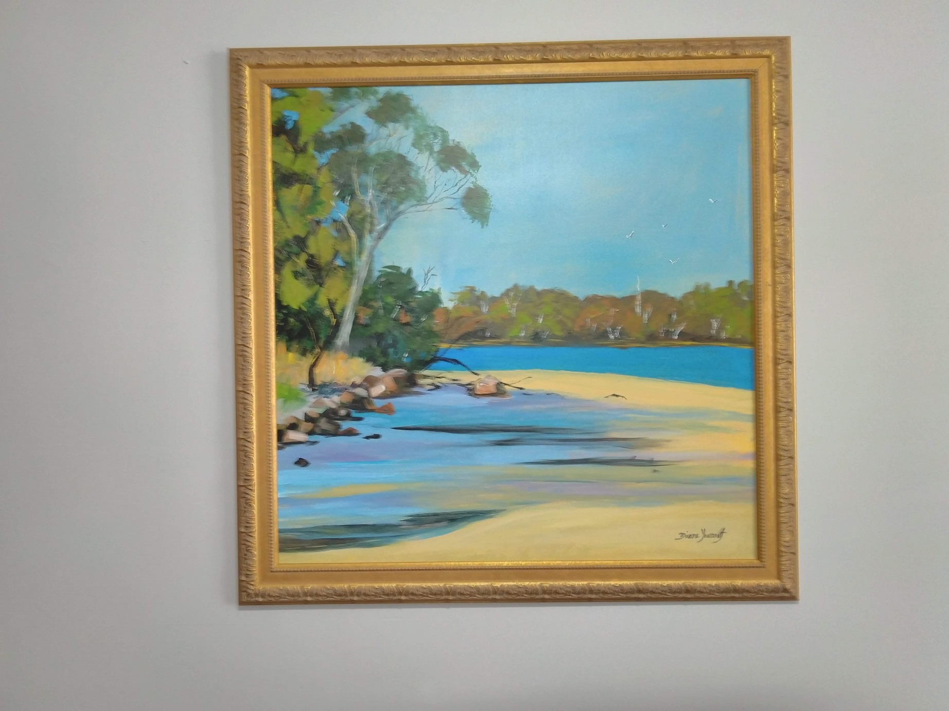 Acrylic Painting by Diane Yousouf titled Taylor's Beach