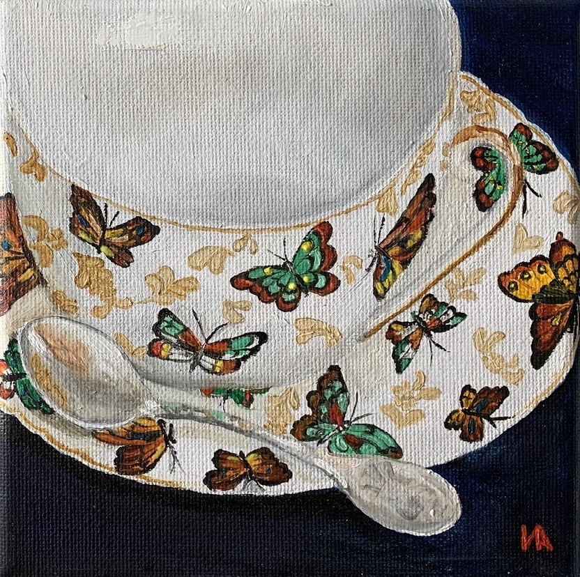 Oil Painting by Iryna White titled Butterfly