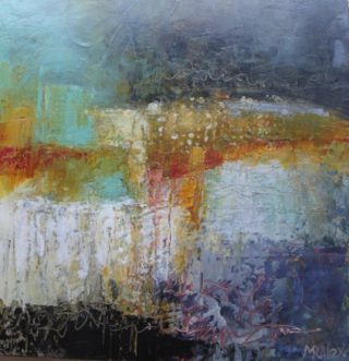 A Mixed Media painting by Marian Alexopoulos in the Abstract style  and titled It is Written