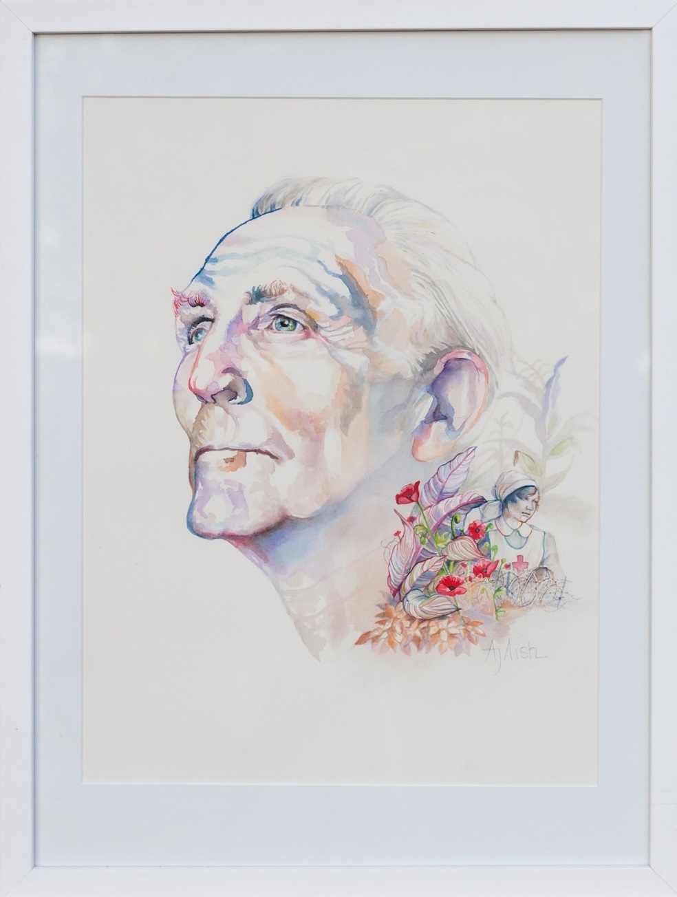 Watercolour Painting by Amanda Aish titled I Owe You