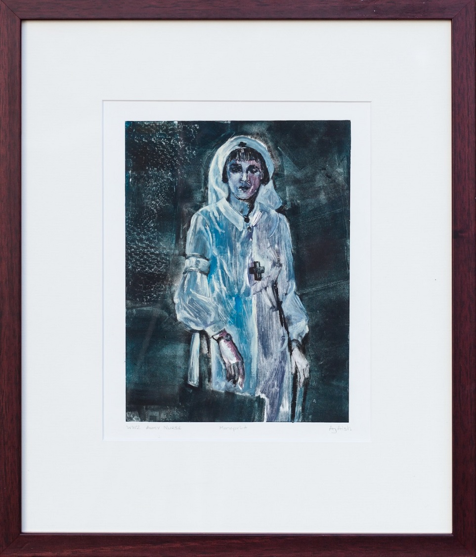 Oil Painting by Amanda Aish titled Frontline Nurse