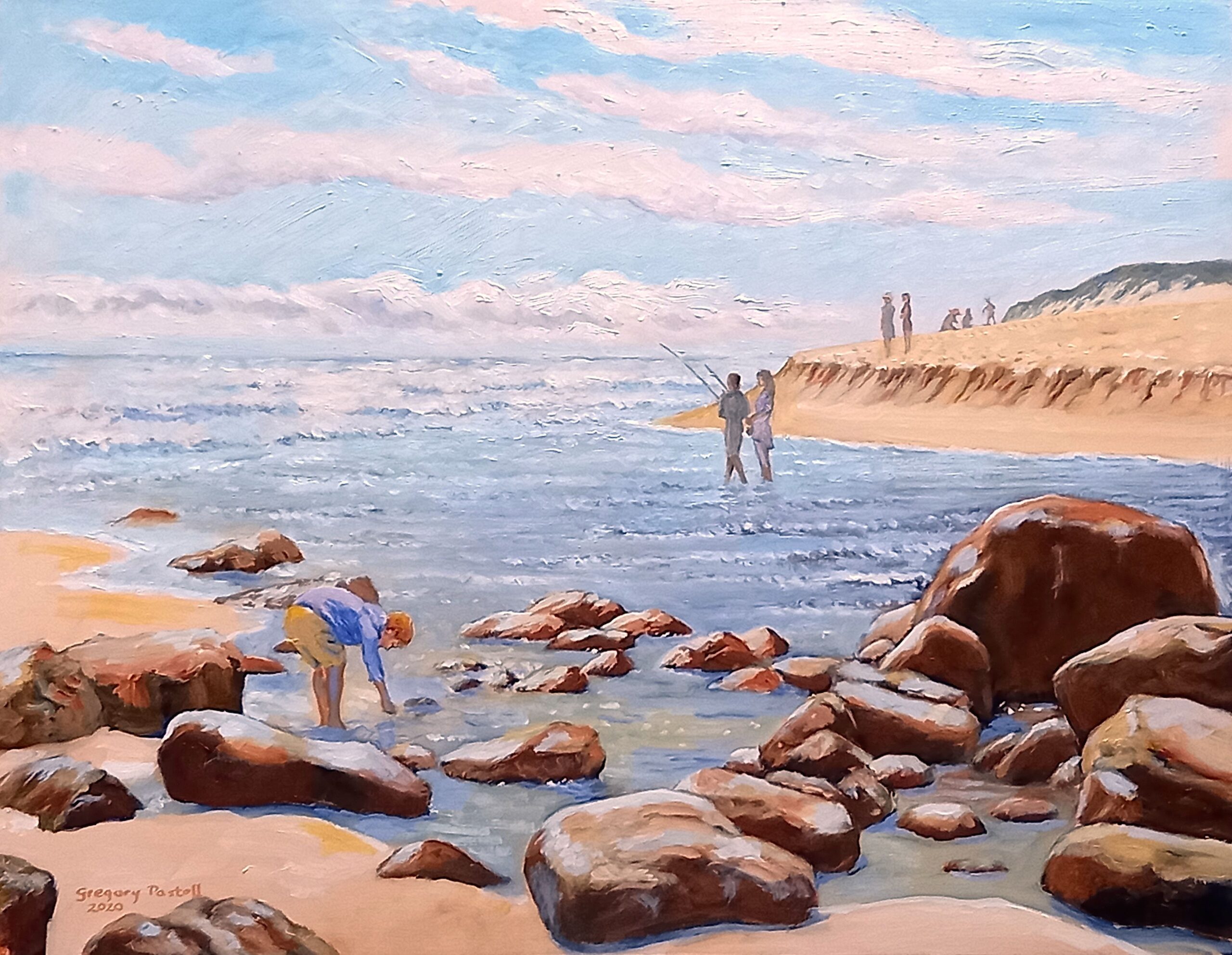 Acrylic Painting by Gregory Pastoll titled At the Mouth of the Margaret River