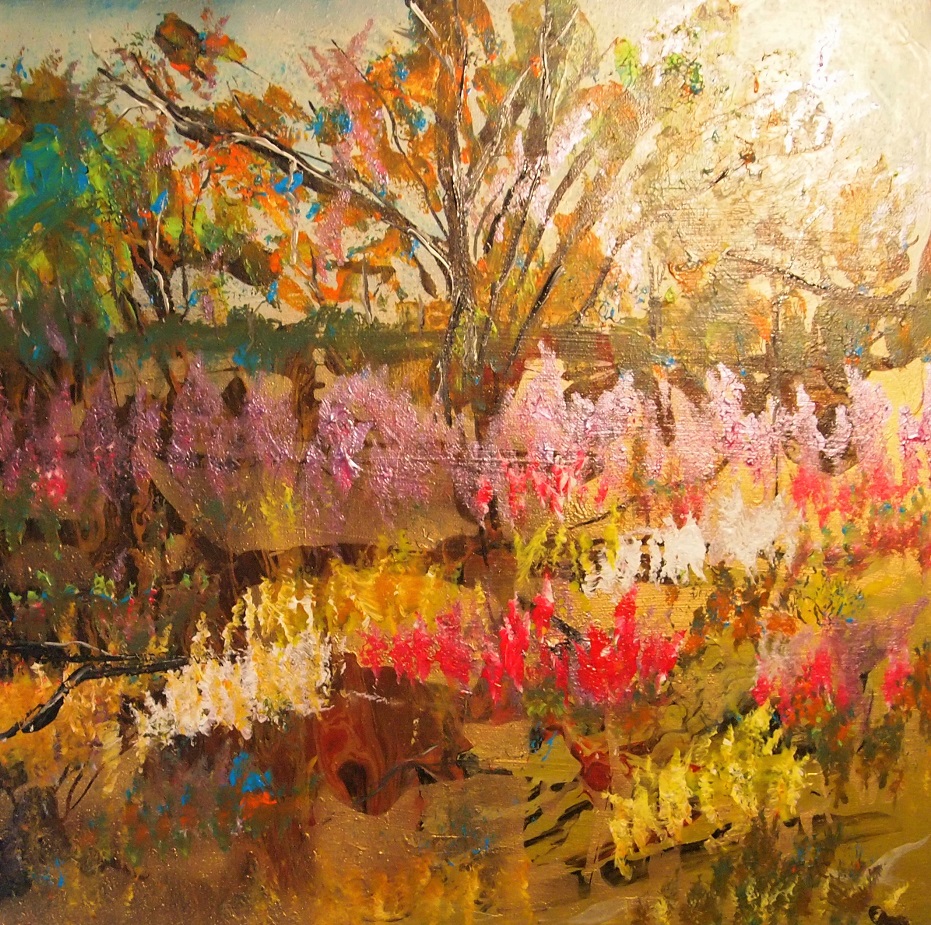 Oil Painting by Margaret Morgan Watkins titled Wildflowers of the West