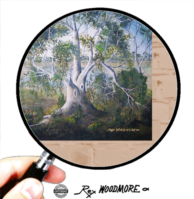 Acrylic Painting by Rex Woodmore titled Real Rivergum