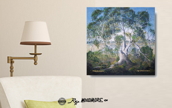 Acrylic Painting by Rex Woodmore titled Real Rivergum