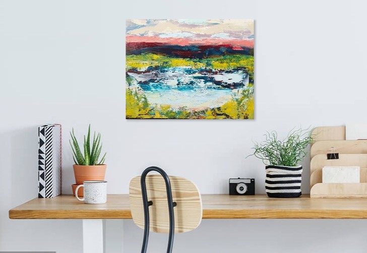 Acrylic Painting by Olga Megele titled Dusk
