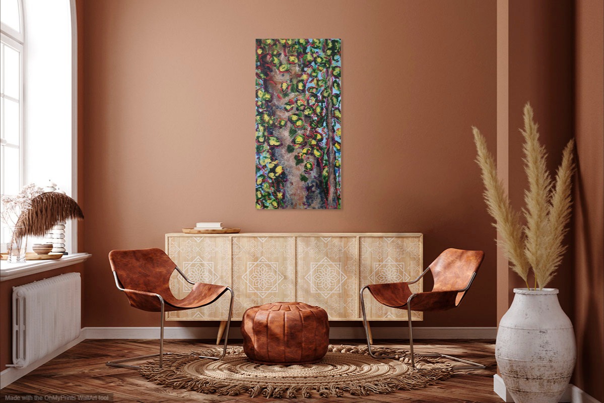 Acrylic Painting by Olga Megele titled Tangled Nature