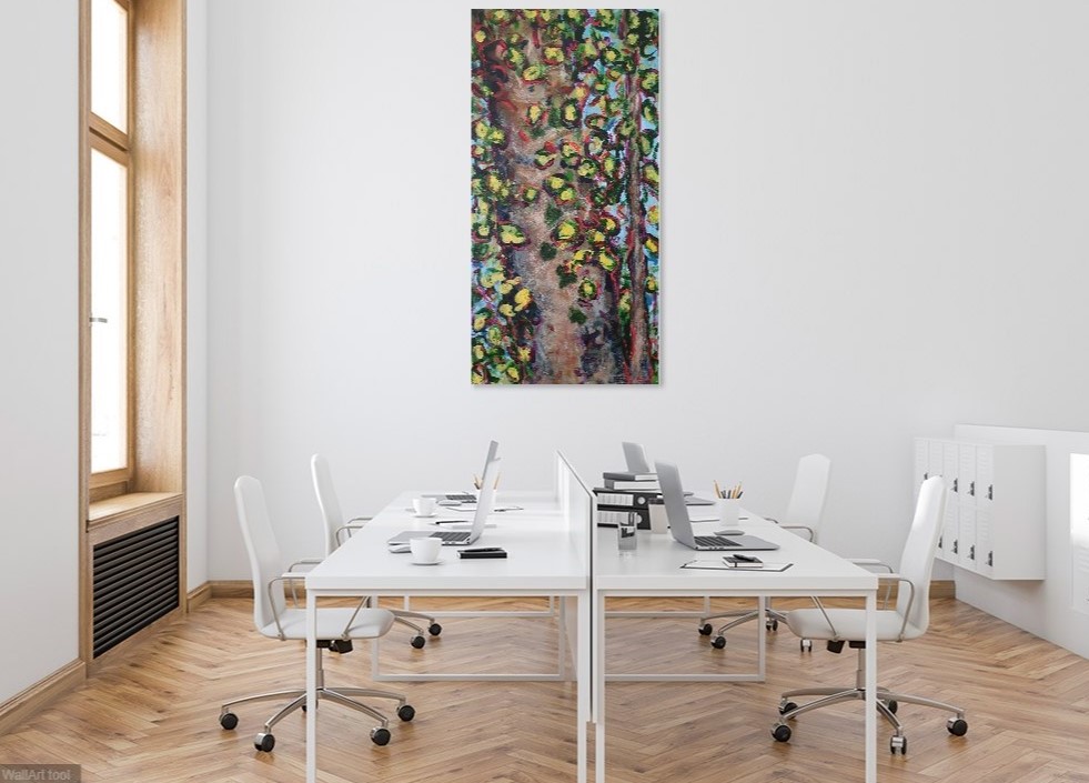 Acrylic Painting by Olga Megele titled Tangled Nature
