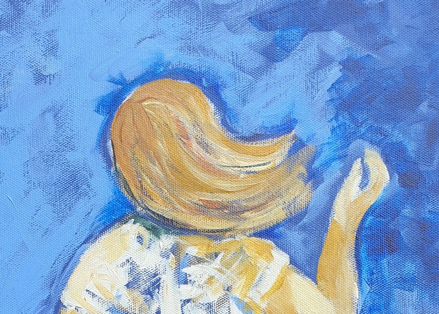 Acrylic Painting by Olga Megele titled Running Girl