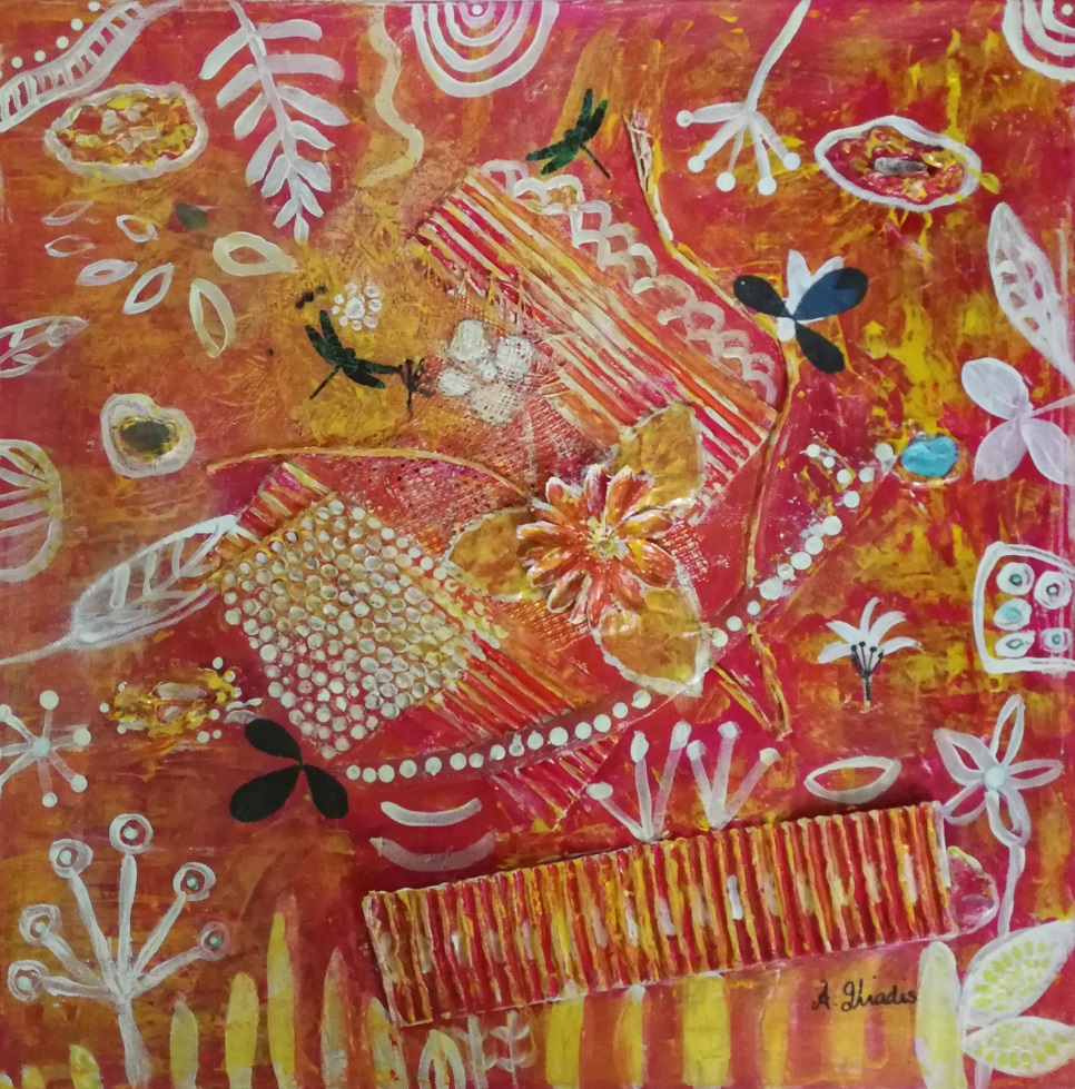 Acrylic Painting by Angela Iliadis titled Nature
