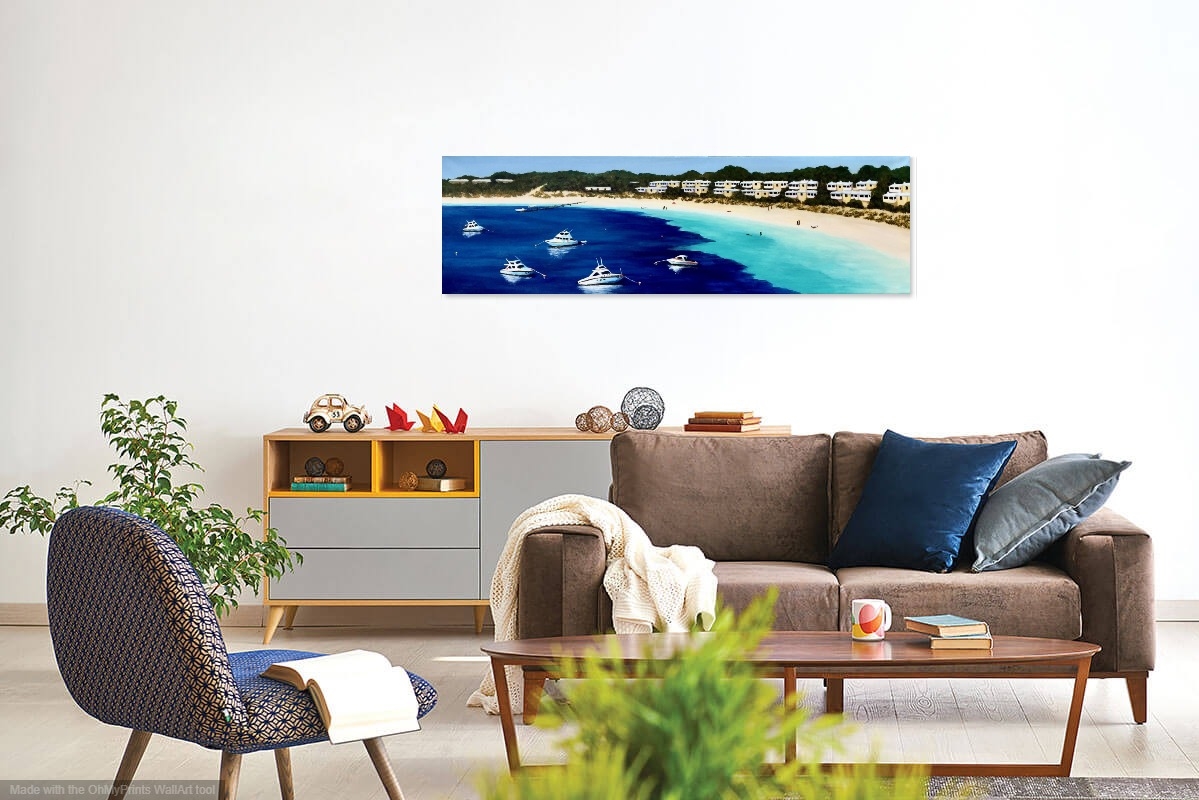 Acrylic Painting by Jenny Ellis-Newman titled Rottnest Island, WA