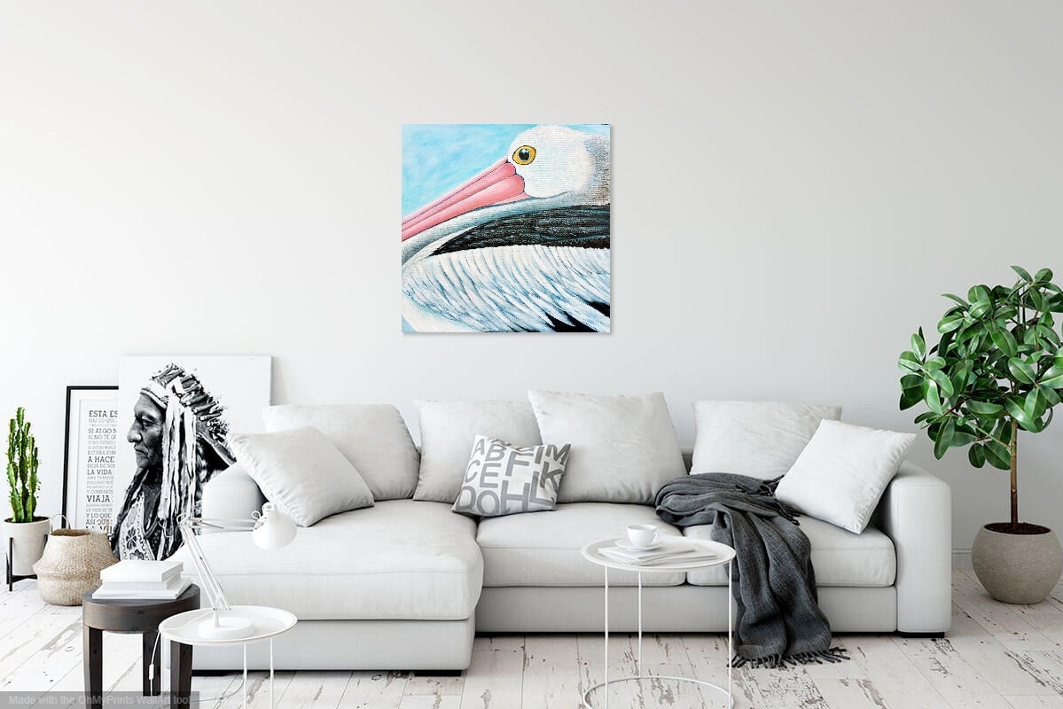 Acrylic Painting by Jenny Ellis-Newman titled Australian Pelican