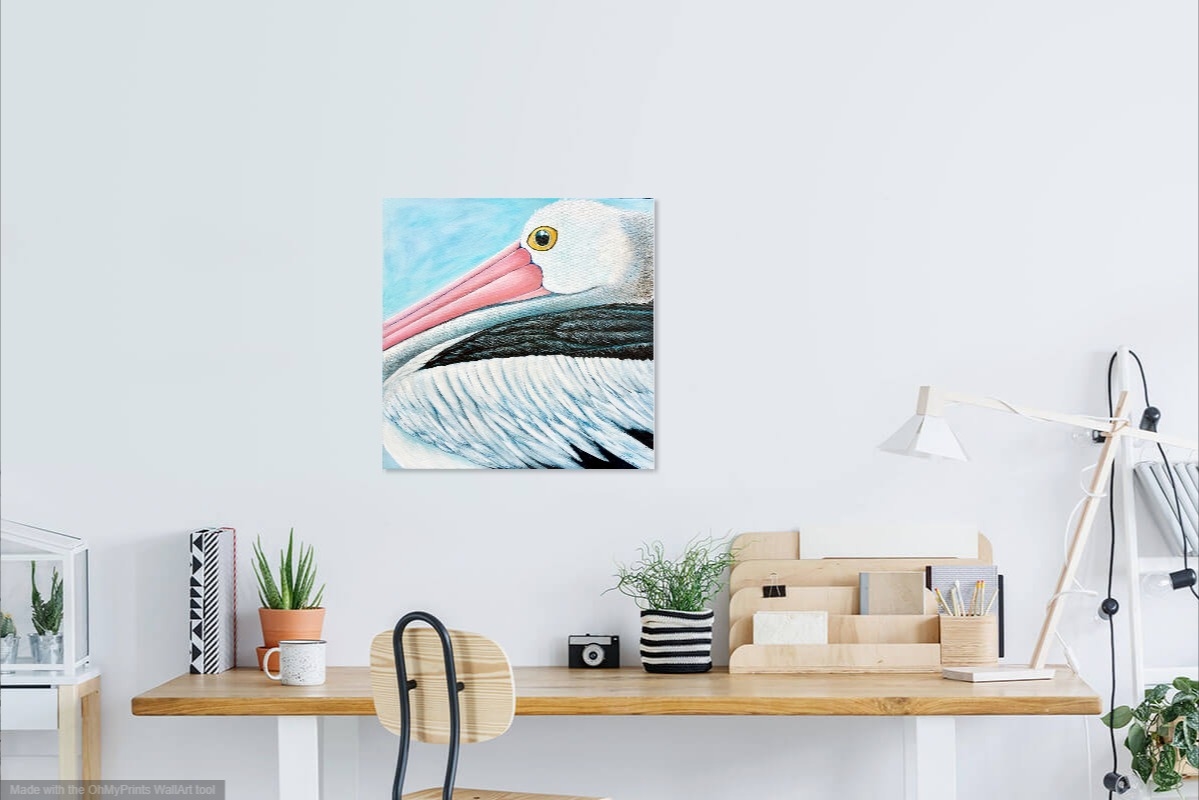 Acrylic Painting by Jenny Ellis-Newman titled Australian Pelican