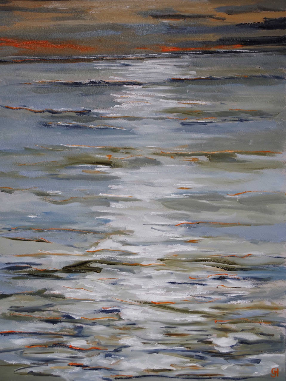 Oil Painting by Geoff Hargraves titled Ocean Light