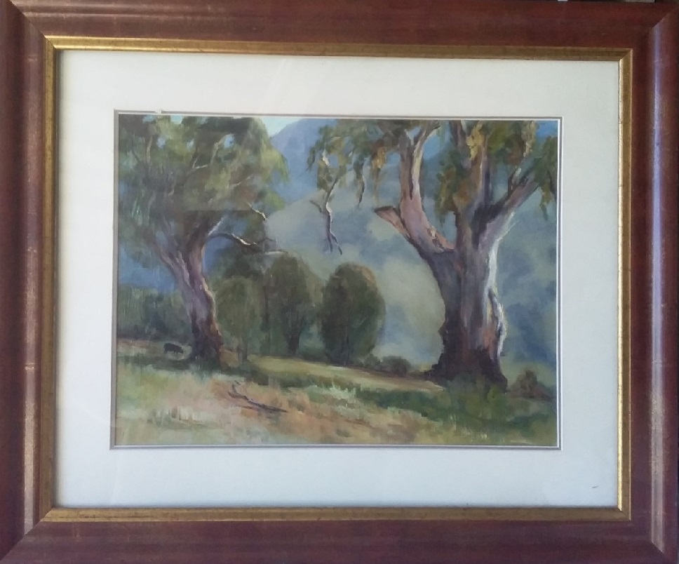 Jeanette Akkanen-4a-Trees in Paddock with Bull-OzArt Finder-169eb8d7