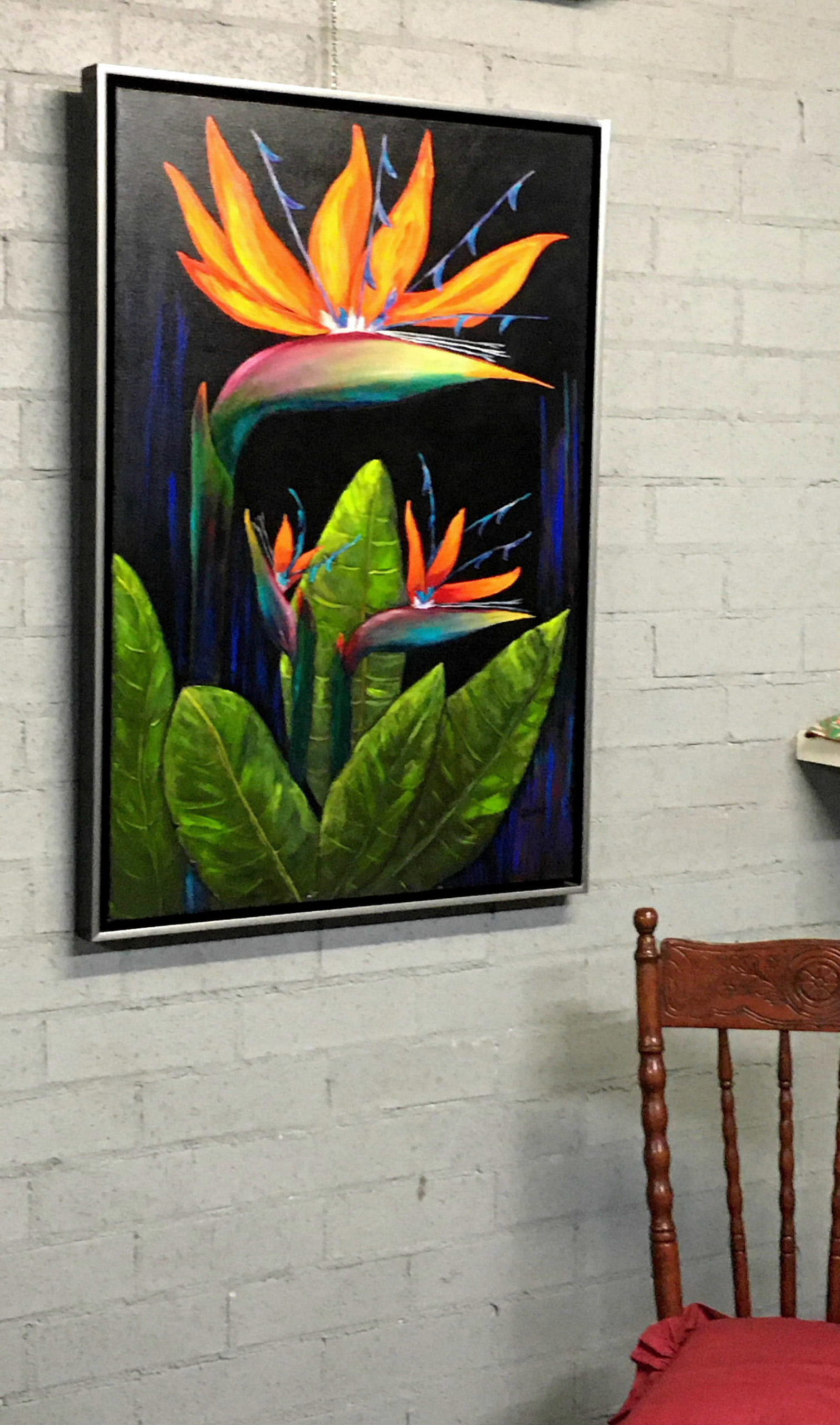 Acrylic Painting by Georgina Walsh titled Bird of Paradise