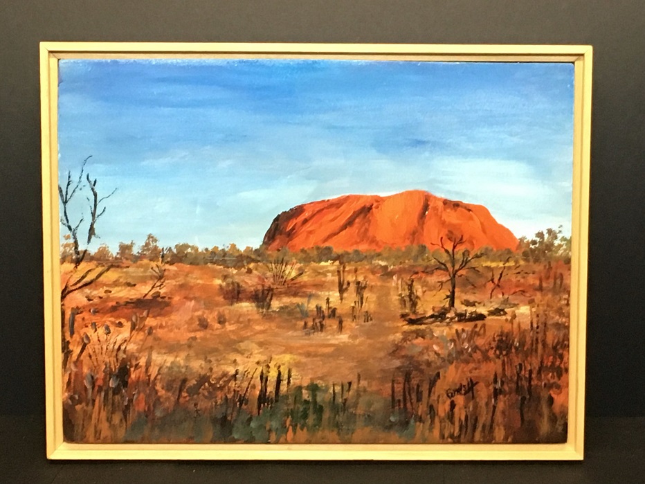 Acrylic Painting by Georgina Walsh titled Uluru