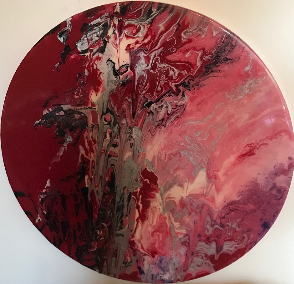 Mixed Media Painting by Amal Khouri titled The Eagle