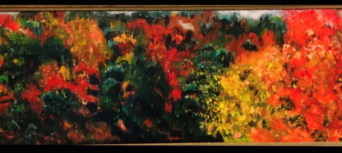 Oil Painting by Amal Khouri titled Autumn Splendour