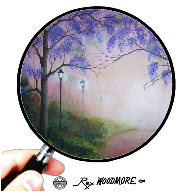 Acrylic Painting by Rex Woodmore titled Mauve Mist