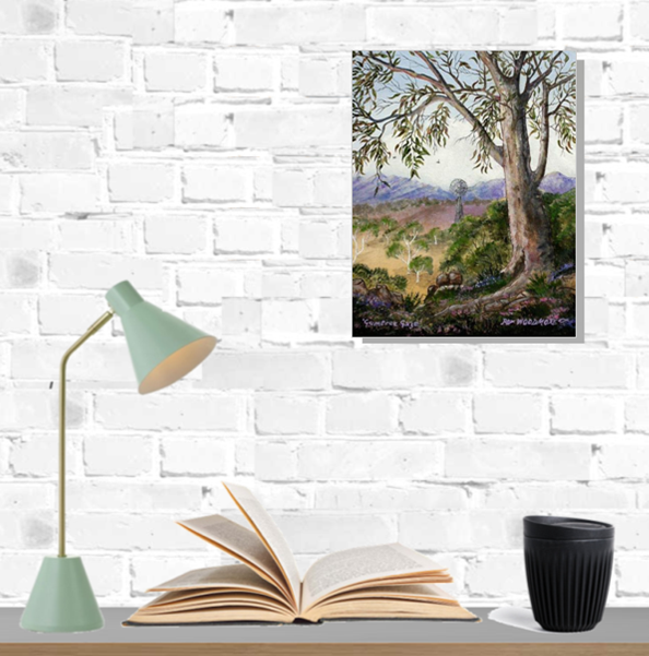 Acrylic Painting by Rex Woodmore titled Gumtree Gaze