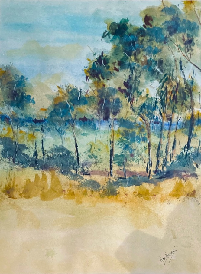 Oil Painting by Margaret Morgan Watkins titled View from Mt Ida Heathcote