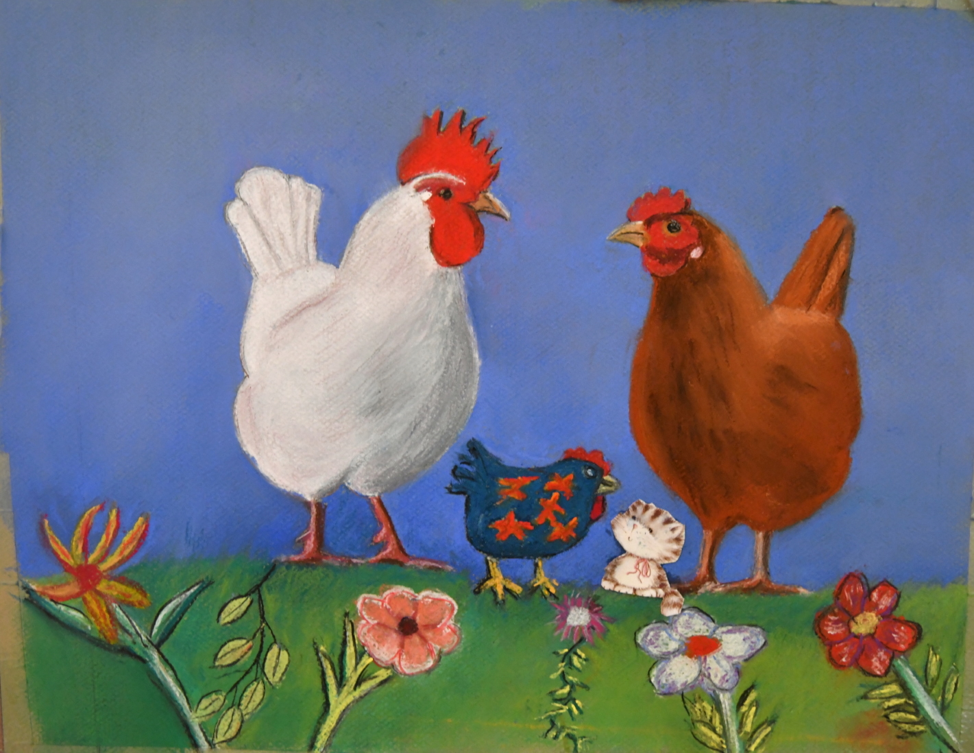 Mixed Media Painting by Irene Ioannou titled Who are you ?