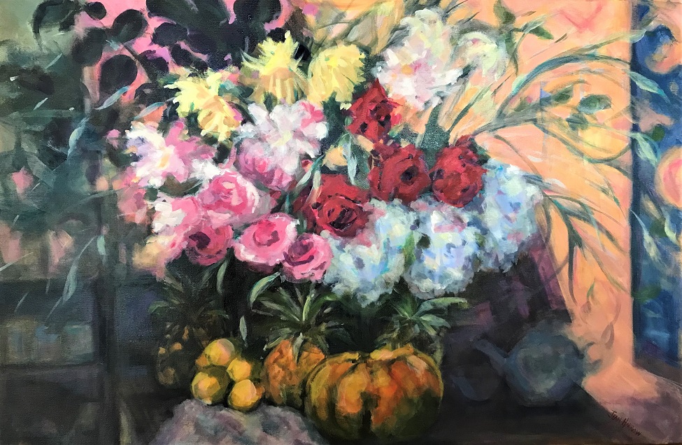 Acrylic Painting by Jean Harrow titled Glorious Abundance