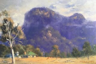 An Oil painting by Diana Garth in the Impressionist style  Trees and titled Resting in the Sun